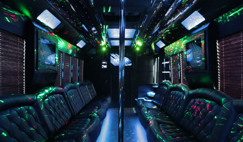 Katy Limousine Coach Buses, Luxury Limo Bus